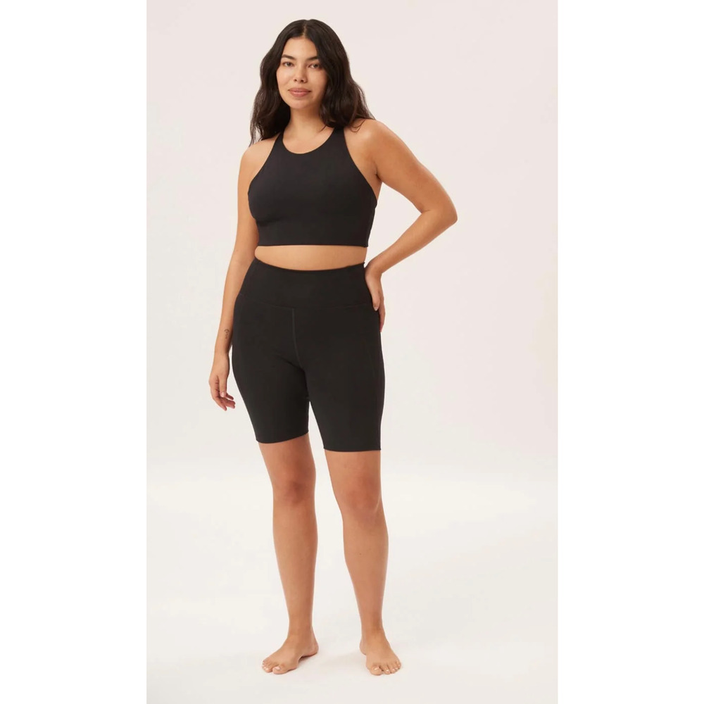 NWOT Girlfriend Collective Black‎ High-Rise Bike Short 8.5" Small